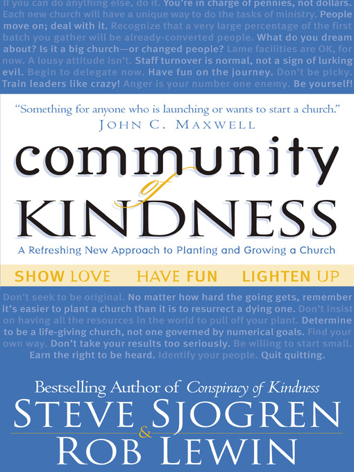 Title details for Community of Kindness by Steve Sjogren - Available
